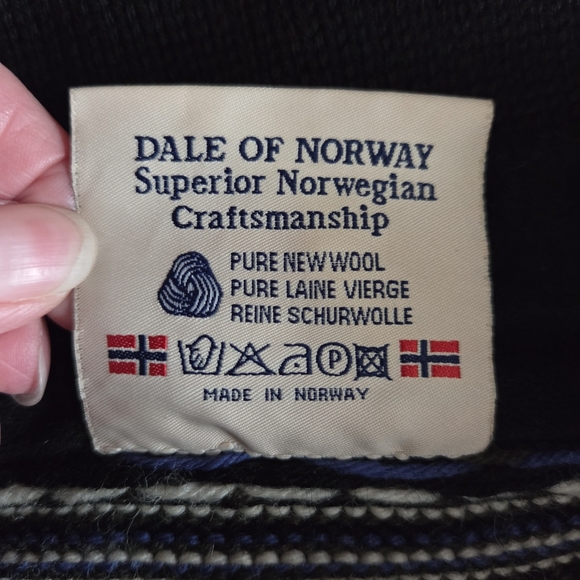 DALE OF NORWAY Nordic Quarter Zip Ski Sweater Wool Large - Picture 8 of 8